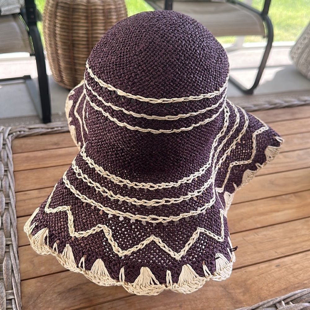 August Floppy Straw Hat O/S - Picture 3 of 5
